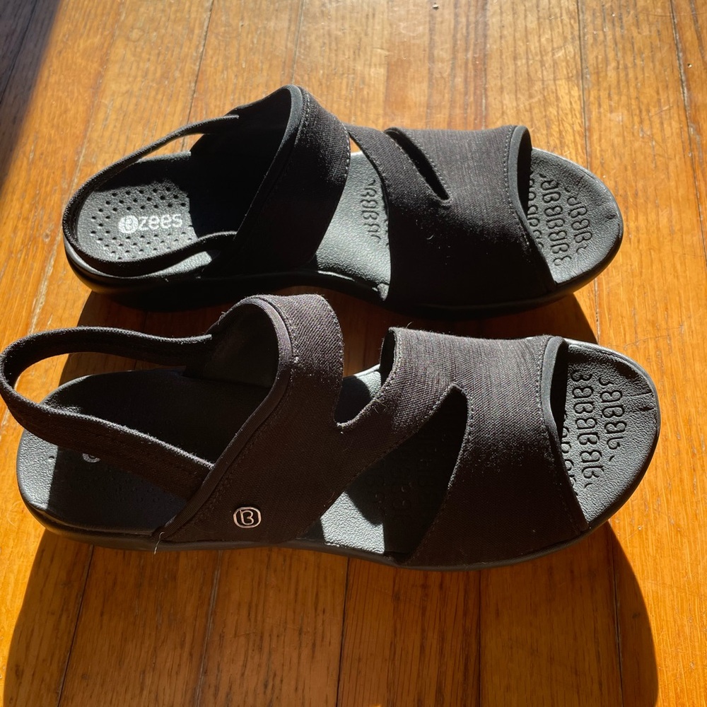 Bzees Black Sandals Size 10